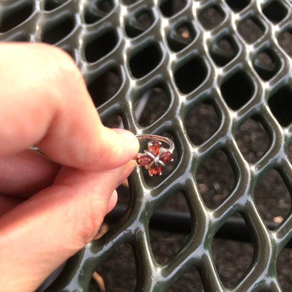 Genuine garnet ring - Picture 6 of 7
